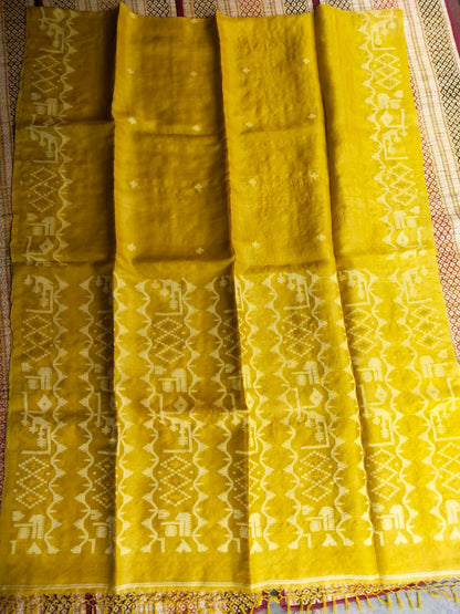 Tussar Jamdani saree