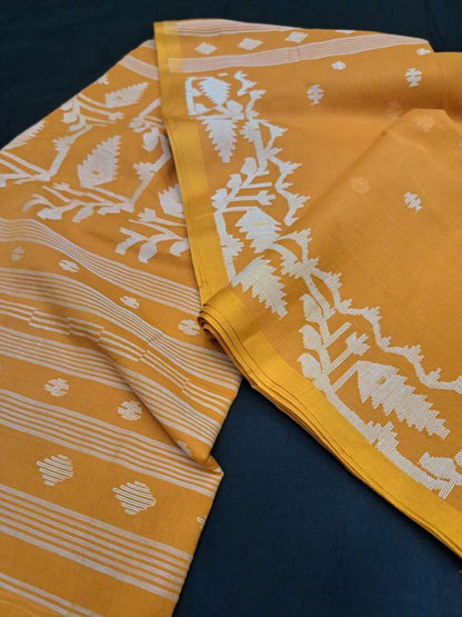 Handloom cotton jamdanis