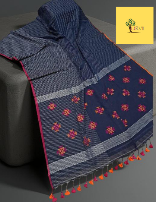 Handspun charkha khadi saree