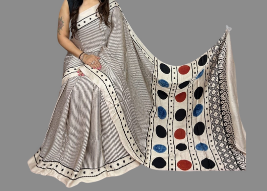 Ajrakh Printed Modal Silk