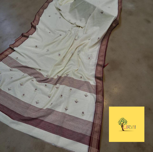 Handspun charkha khadi saree
