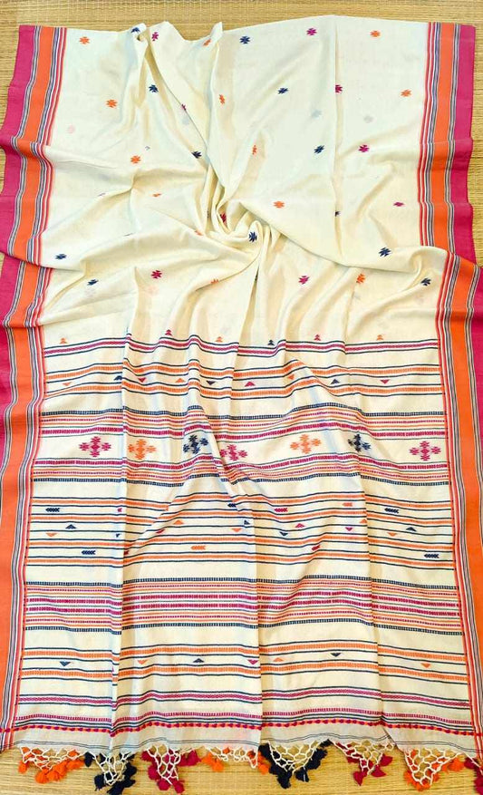 Handspun bhujoudi cotton saree