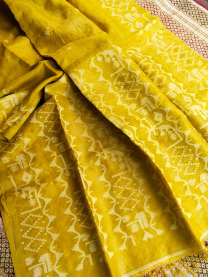 Tussar Jamdani saree