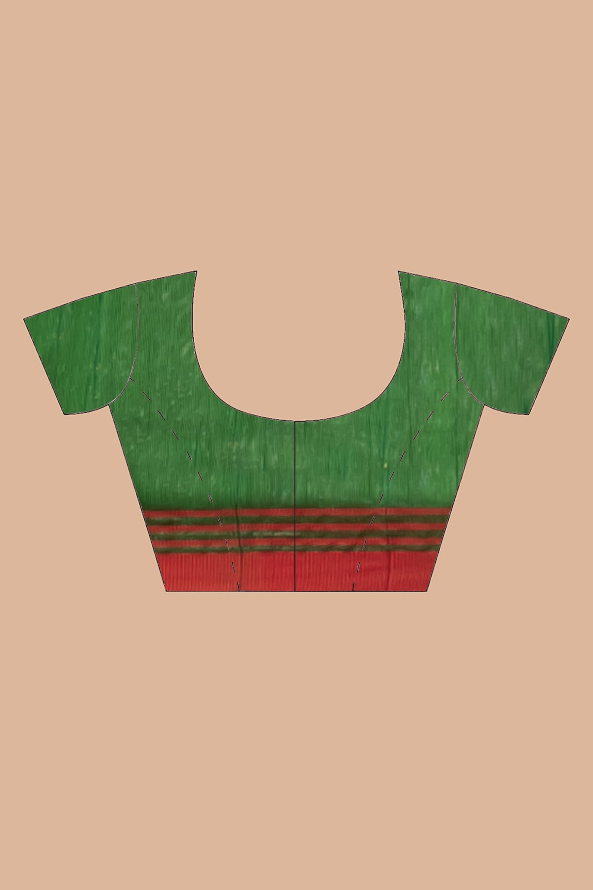 Deep Green Sheer Muslin Saree with Vibrant Paithani pallu motif