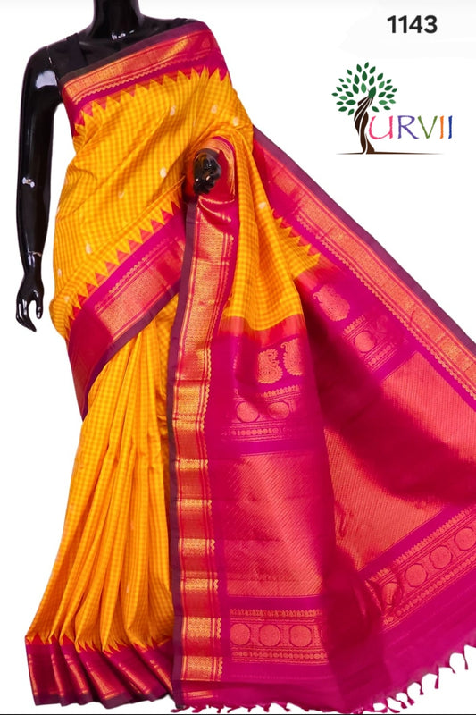 Pure Gadwal silk saree