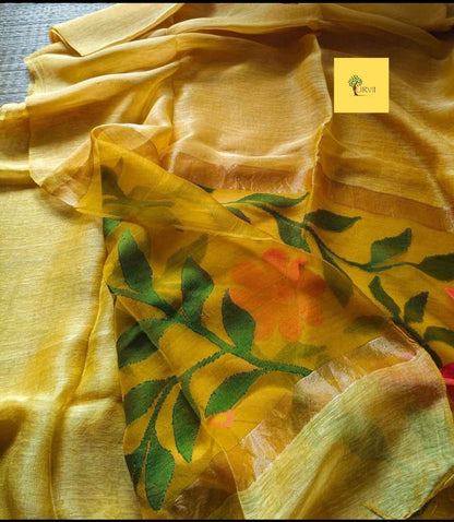 Linen Silk Jamdani