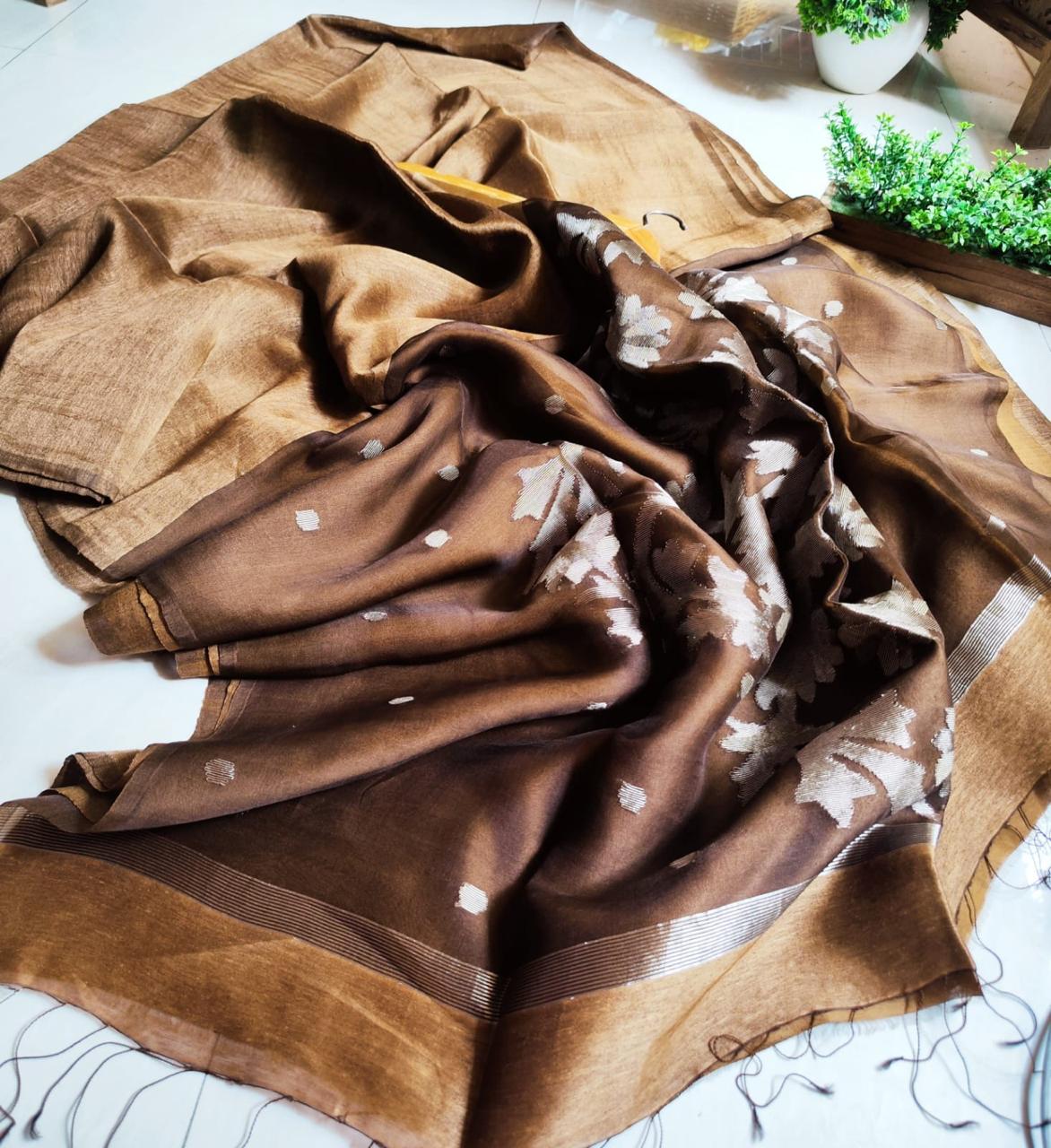 Linen Silk Jamdani
