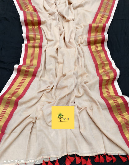 HANDSPUN cotton saree