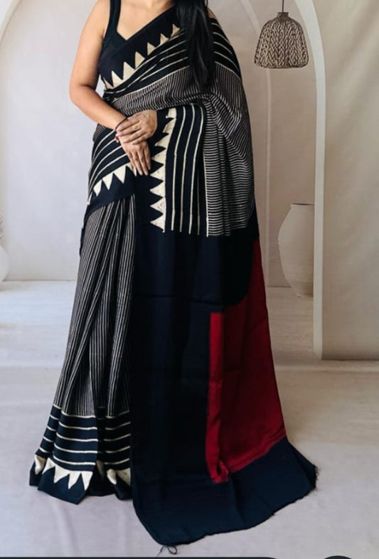 Ajrakh Printed Modal Silk