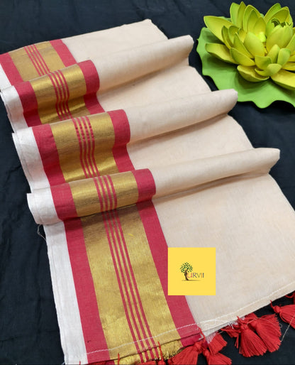 HANDSPUN cotton saree