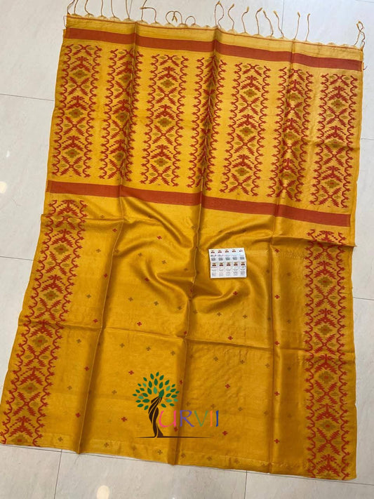 Tussar Jamdani saree