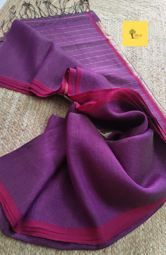 Tissue  Linen Sarees