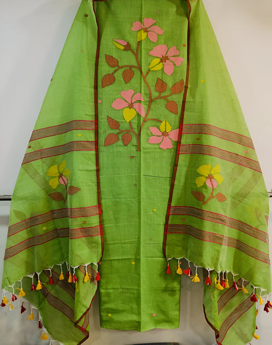 2 piece khadi cotton suit set