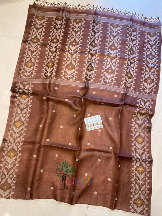 Tussar Jamdani saree