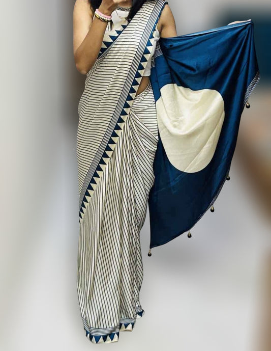 Ajrakh Printed Modal Silk