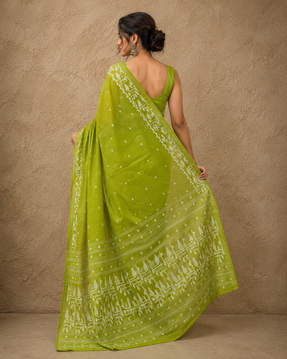 Handloom cotton jamdanis