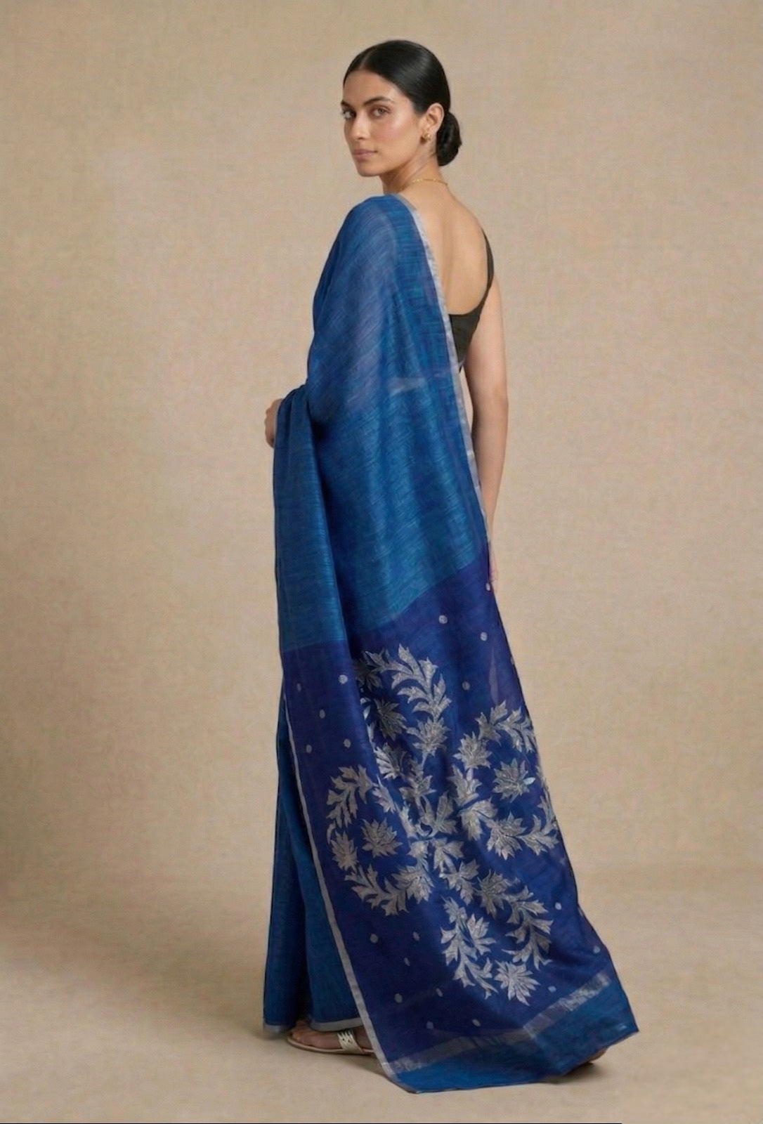 Linen Silk Jamdani