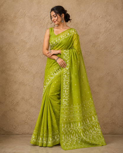Handloom cotton jamdanis