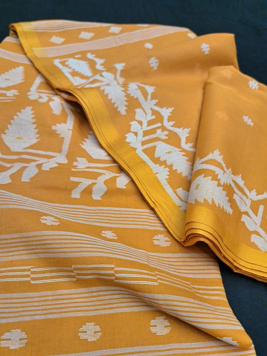 Handloom cotton jamdanis