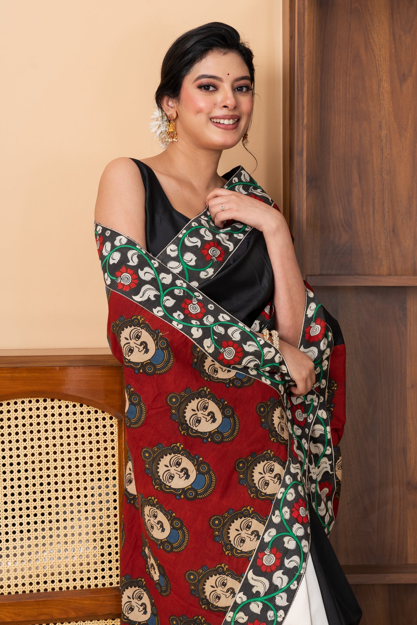 Half n half pure silk saree