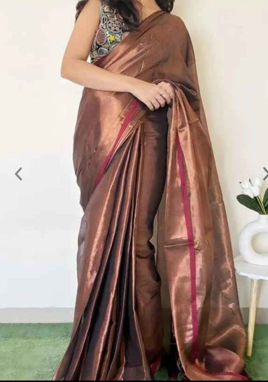 Tissue Cotton sarees