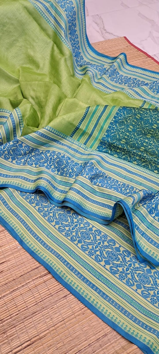 Tussar Jamdani saree