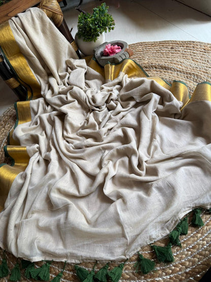 HANDSPUN cotton saree