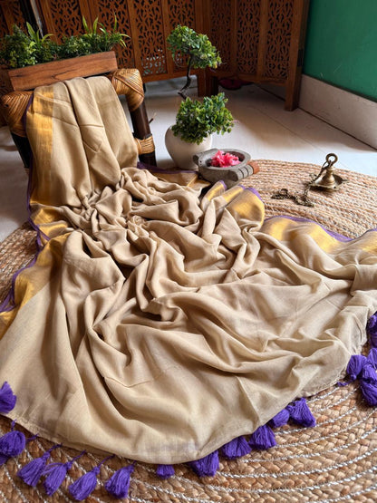 HANDSPUN cotton saree