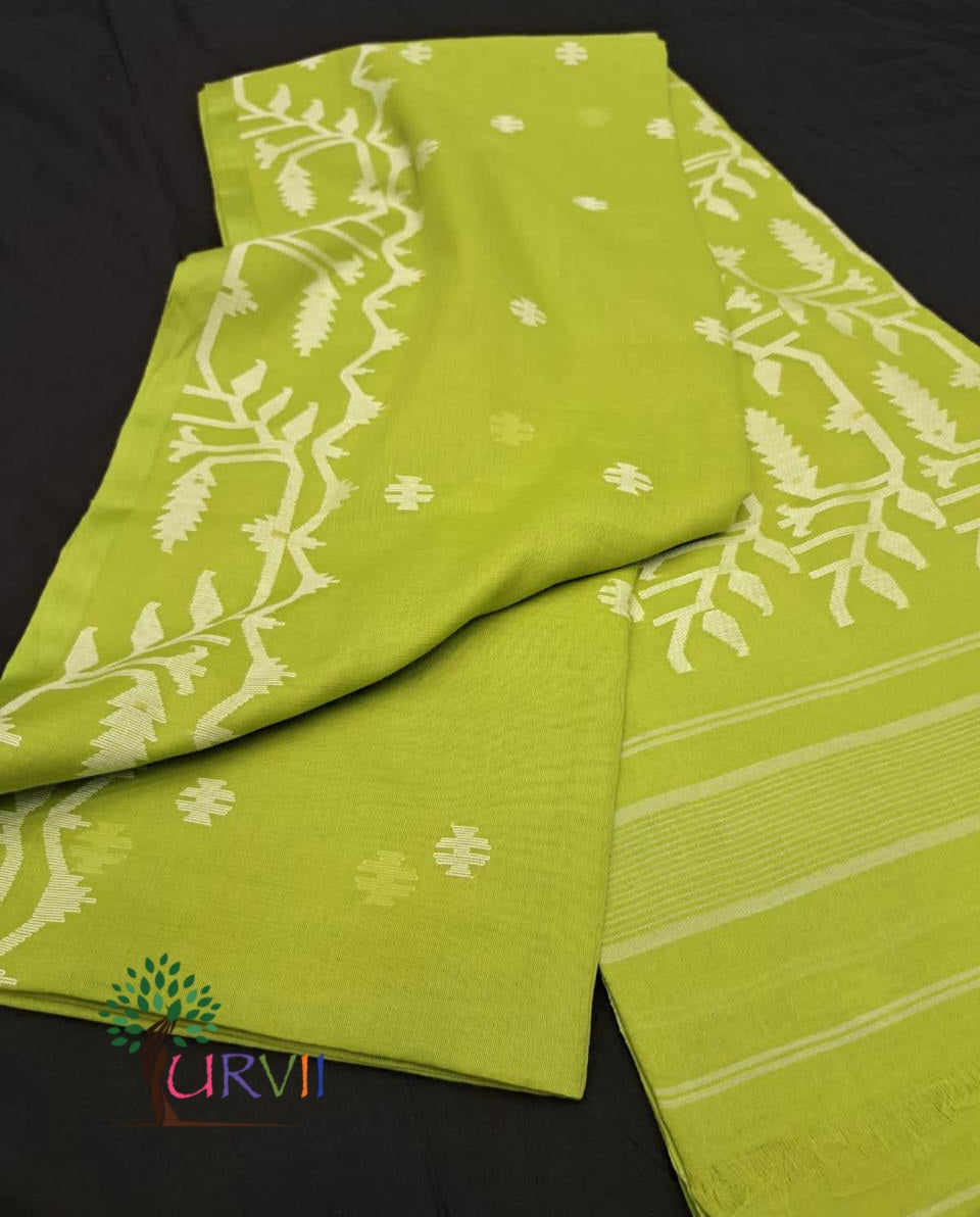 Handloom cotton jamdanis