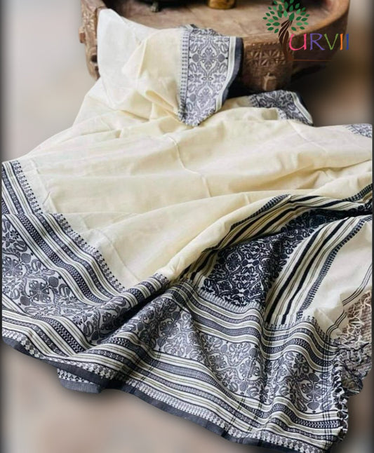 Tussar Jamdani saree