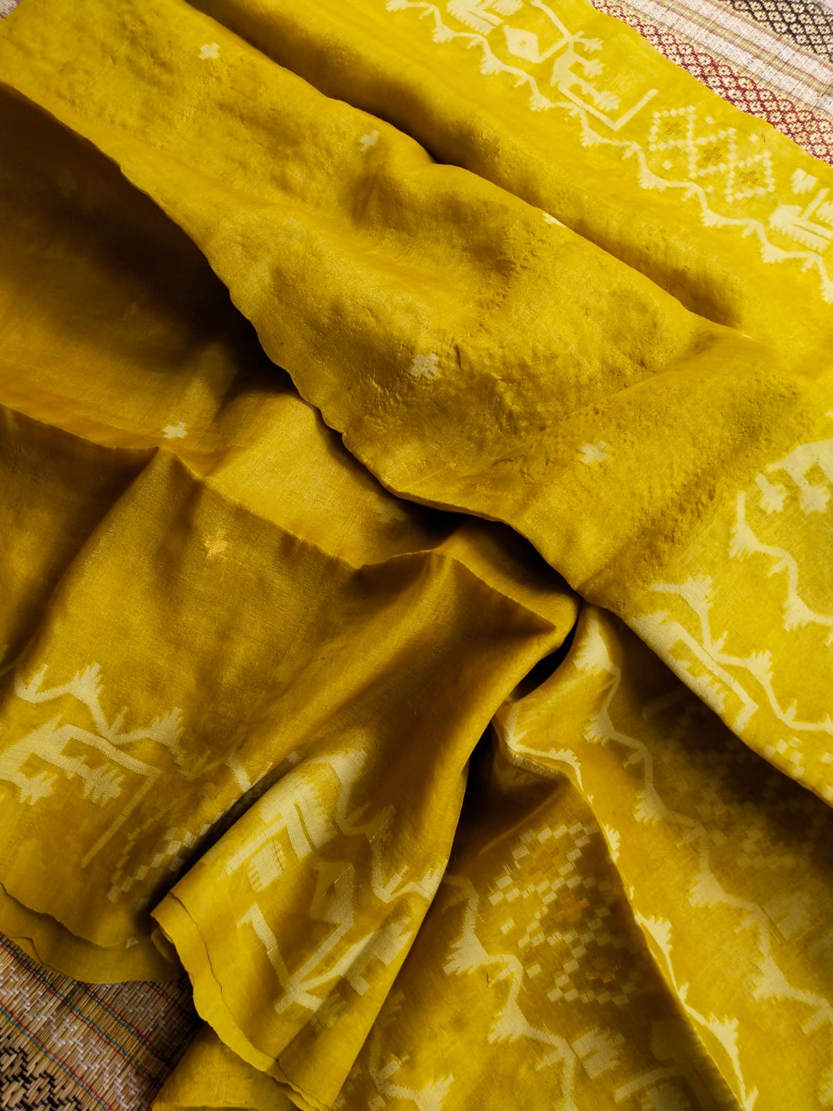 Tussar Jamdani saree