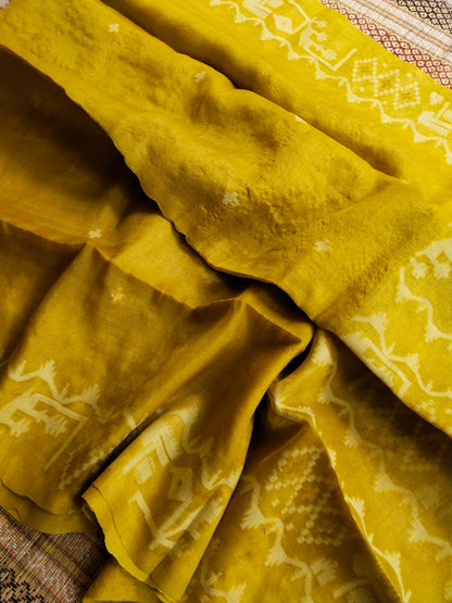 Tussar Jamdani saree