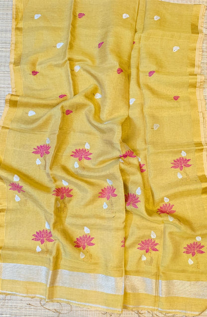Tissue Linen Sarees