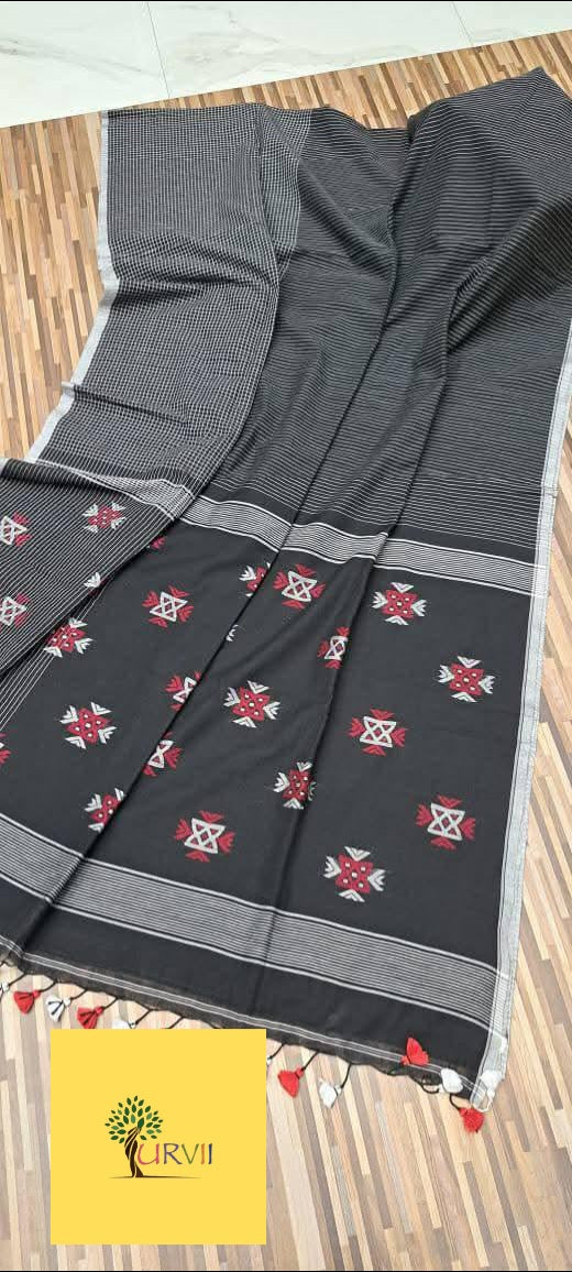 Handspun charkha khadi saree