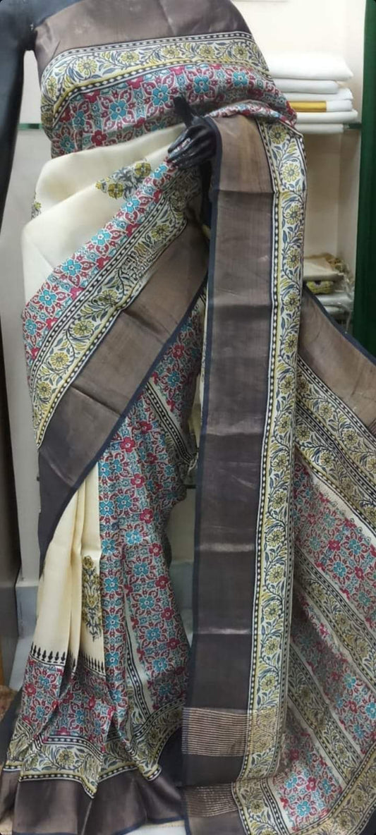 Tussar silk saree