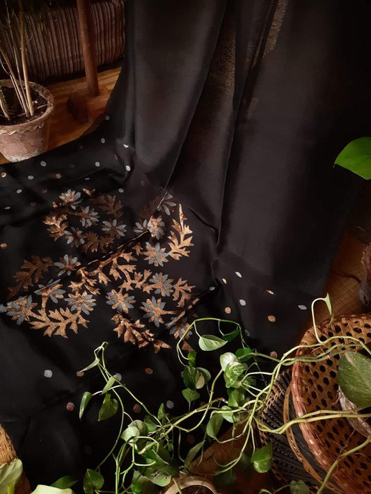 Linen Silk Jamdani