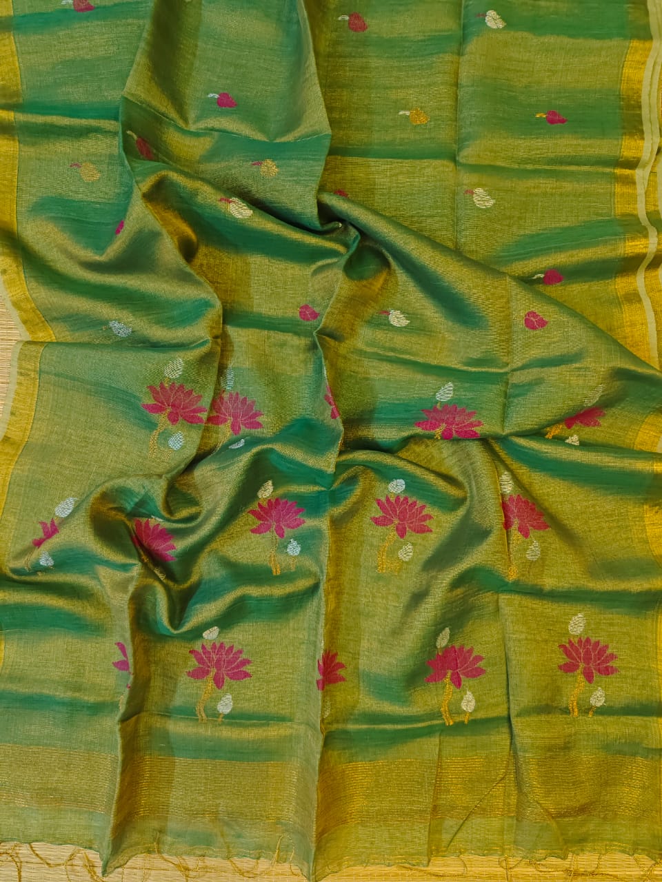 Tissue Linen Sarees