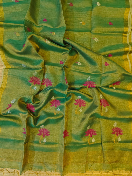 Tissue Linen Sarees
