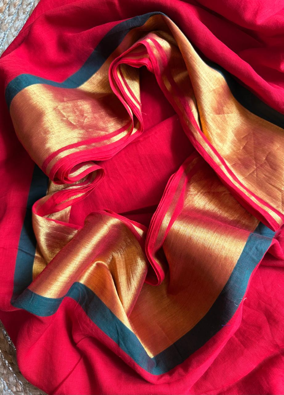 HANDSPUN cotton saree